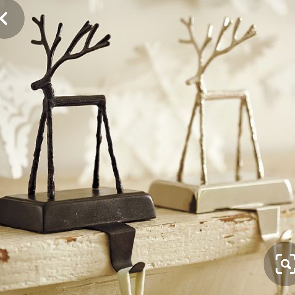 Pottery barn twig reindeer stocking